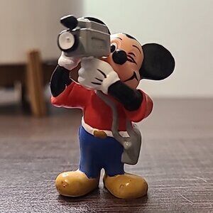 Disney Mickey Mouse Figurine Multi-Color Unisex Collectible Toy Vintage